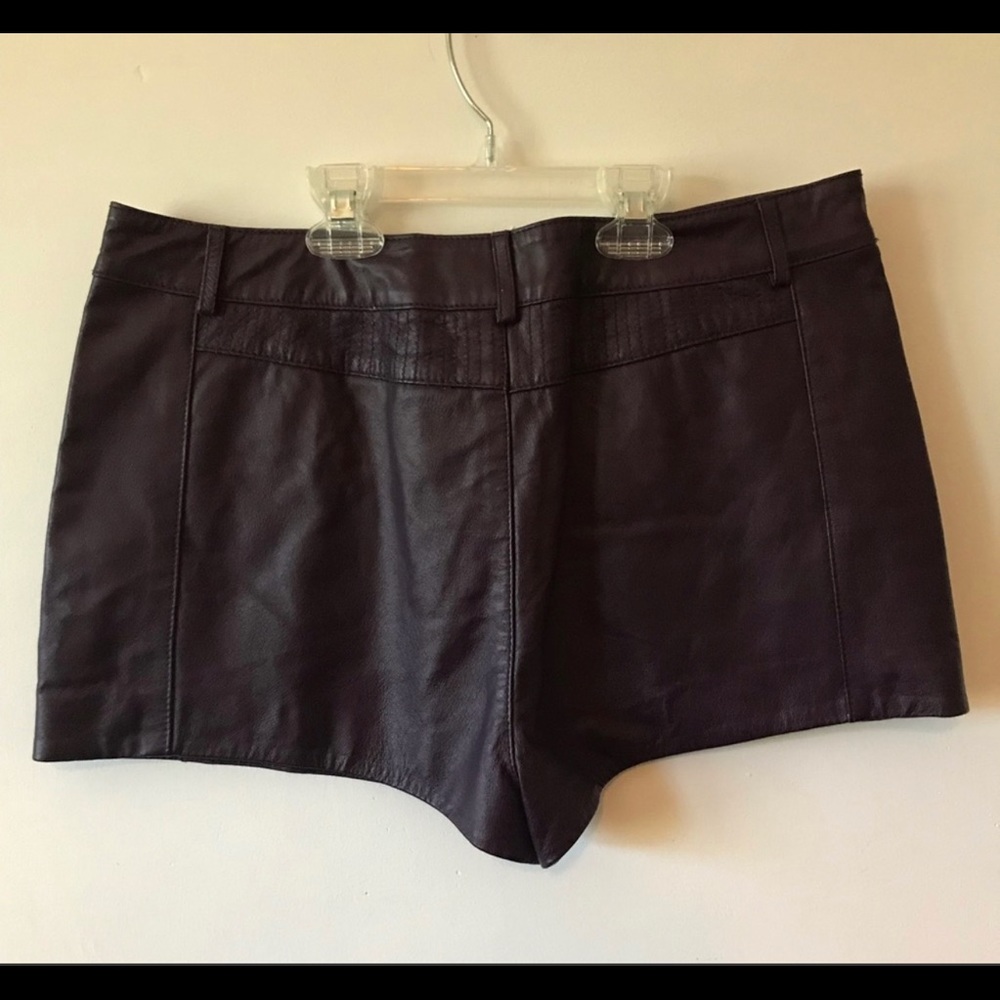 ASOS leather shorts